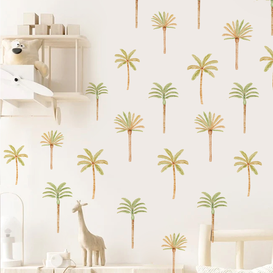 Boho Coconut Palm Tree Wall St - Baby Nursery Boy recension och pris