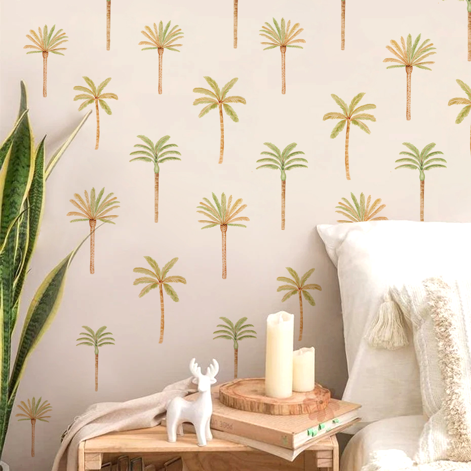 Boho Coconut Palm Tree Wall St - Baby Nursery Boy recension och pris