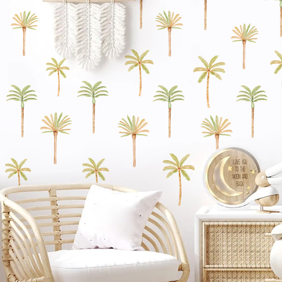 Boho Coconut Palm Tree Wall St - Baby Nursery Boy recension och pris