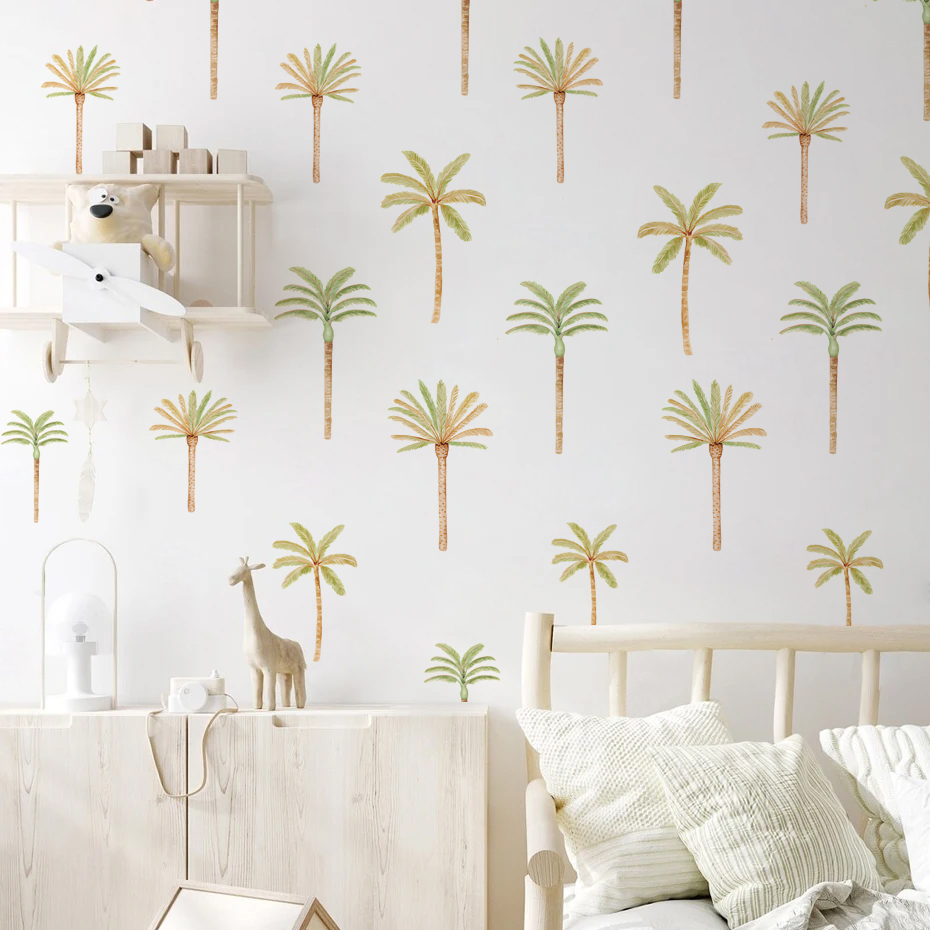Boho Coconut Palm Tree Wall St - Baby Nursery Boy recension och pris