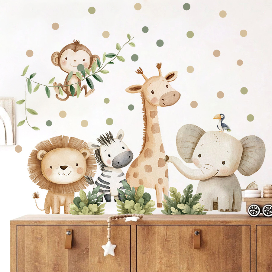 Boho Forest Animals Wall Stick - Baby Nursery Boy recension och pris