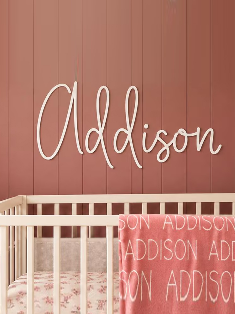 Custom Personalized wooden fir - Baby Nursery Boy recension och pris