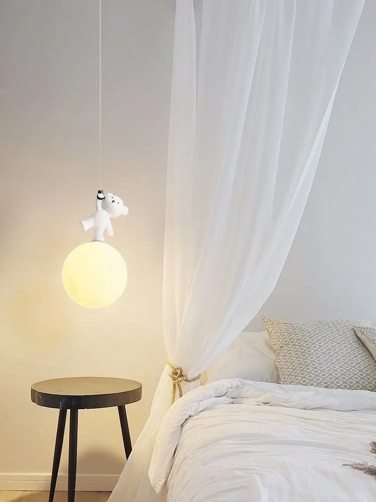 Bear Lamp Cartoon Nursery Beds - Baby Nursery Light Fixture recension och pris
